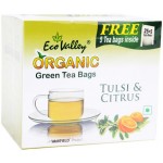 Eco Valley Organic Green Tea Bags Tulsi & Citrus