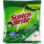 Scotch Brite S-Shaped Scrub Pad (6.2X7.5 Cm)