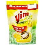 Vim Drop Dishwash Active Gel - Lemon (Refill)