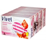Vivel Mixed Fruit + Cream Soap (4X100 Gm)
