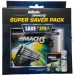 Gillette Mach3 8 Cartridge + Shave Gel (Super Saver Pack)